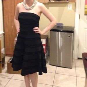 Black Strapless Dress
